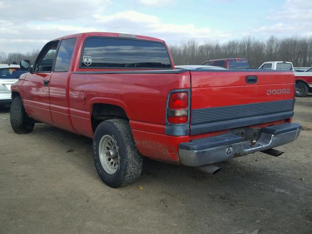 3B7HC13Y9TG130411 - 1996 DODGE RAM 1500 RED photo 3