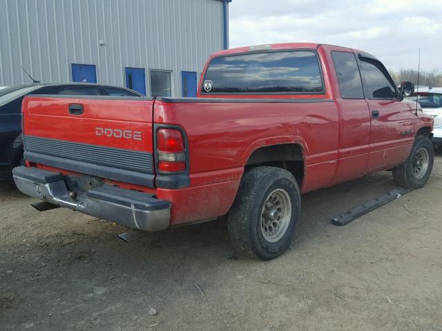 3B7HC13Y9TG130411 - 1996 DODGE RAM 1500 RED photo 4