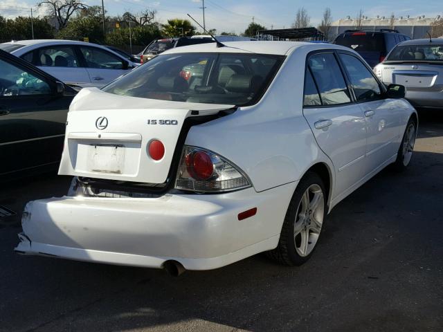 JTHBD192730073179 - 2003 LEXUS IS 300 WHITE photo 4