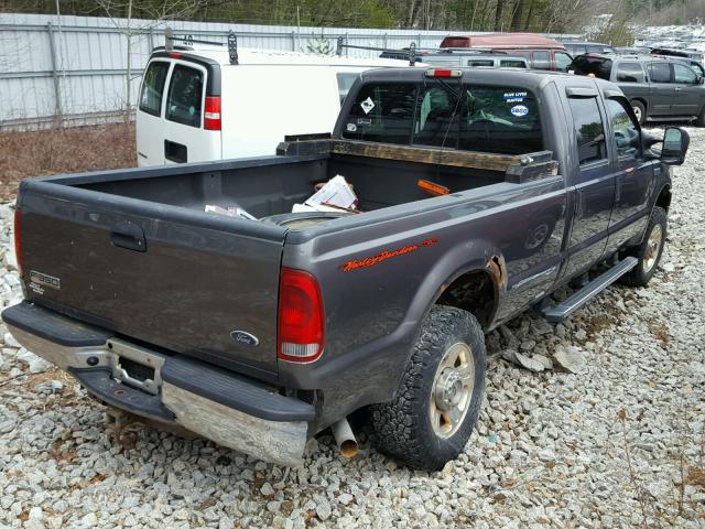 1FTWW31575EC94186 - 2005 FORD F350 SRW S GRAY photo 4