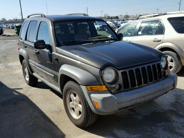 1J4GL48K96W287700 - 2006 JEEP LIBERTY SP CHARCOAL photo 1