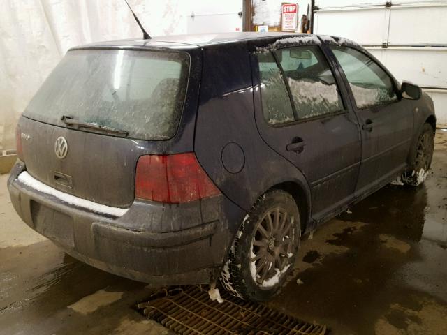 9BWGK61J234004640 - 2003 VOLKSWAGEN GOLF GLS BLUE photo 4