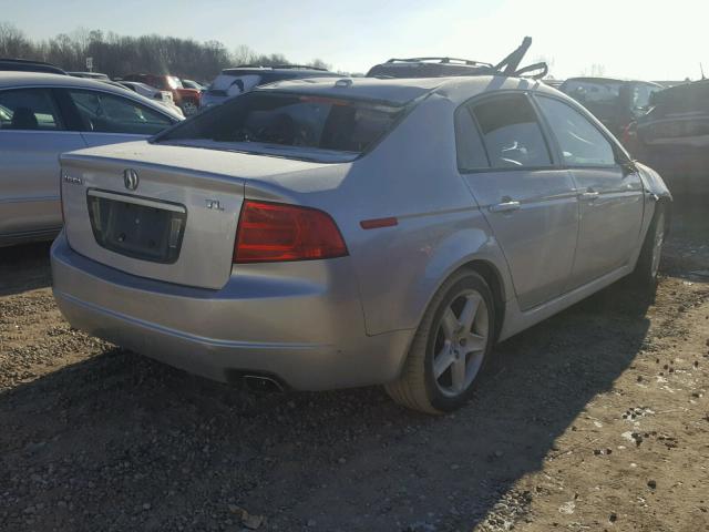 19UUA66245A003027 - 2005 ACURA TL SILVER photo 4