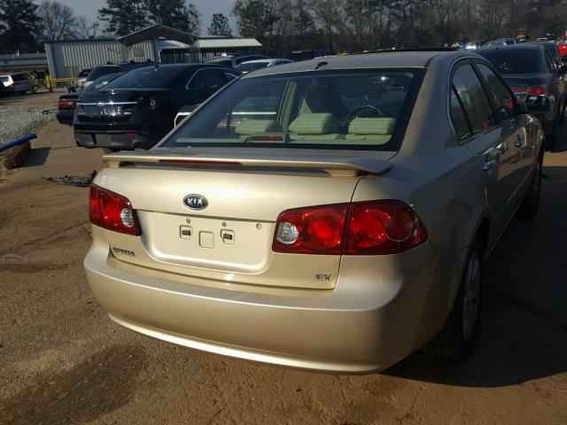 KNAGE123175082280 - 2007 KIA OPTIMA LX GOLD photo 4