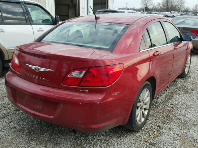 1C3CC5FBXAN206915 - 2010 CHRYSLER SEBRING LI BURGUNDY photo 4