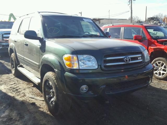 5TDBT48A21S020494 - 2001 TOYOTA SEQUOIA LI GREEN photo 1