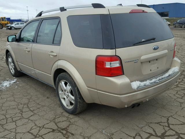 1FMDK06147GA33866 - 2007 FORD FREESTYLE GOLD photo 3