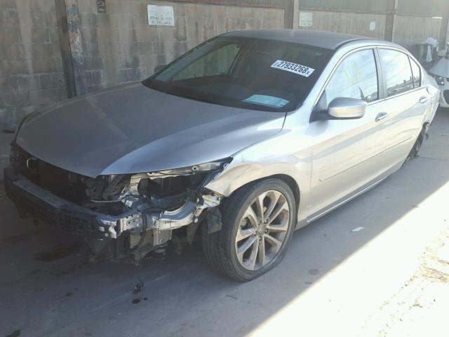 1HGCR2F59DA084208 - 2013 HONDA ACCORD SPO SILVER photo 2