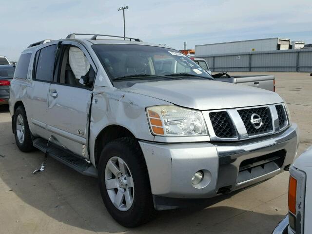 5N1AA08B35N719871 - 2005 NISSAN ARMADA SE SILVER photo 1