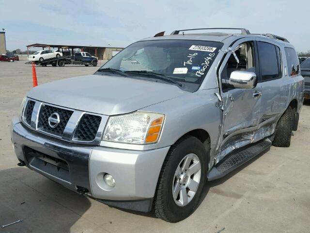 5N1AA08B35N719871 - 2005 NISSAN ARMADA SE SILVER photo 2