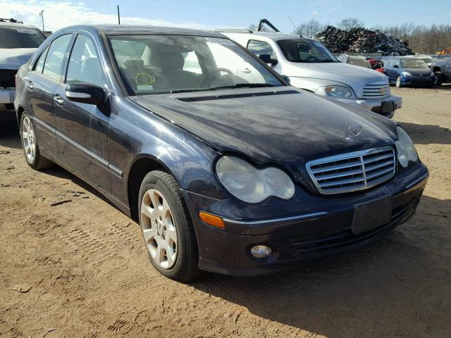 WDBRF81J35F676103 - 2005 MERCEDES-BENZ C 240 4MAT BLACK photo 1