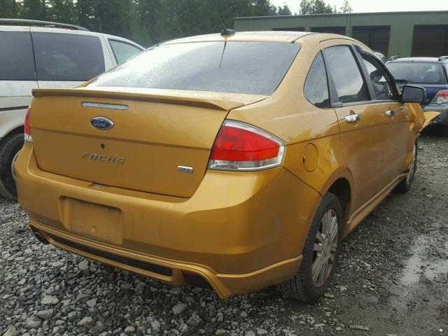 1FAHP37N79W105796 - 2009 FORD FOCUS SEL GOLD photo 4