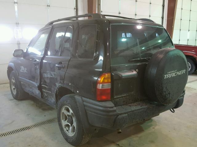 2CNBJ734936915353 - 2003 CHEVROLET TRACKER ZR BLACK photo 3