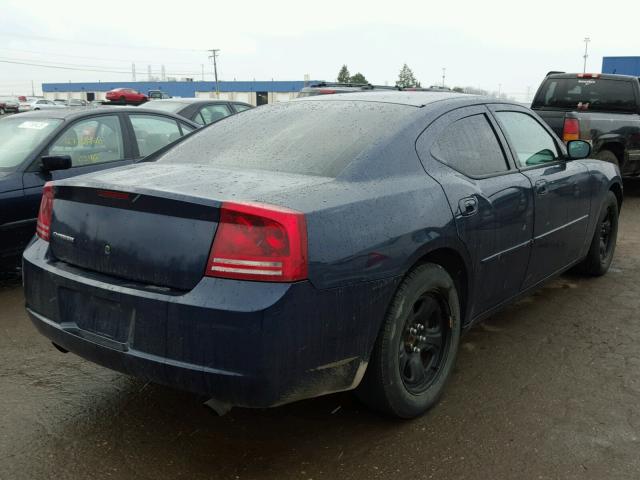 2B3KA43H46H433695 - 2006 DODGE CHARGER SE BLUE photo 4