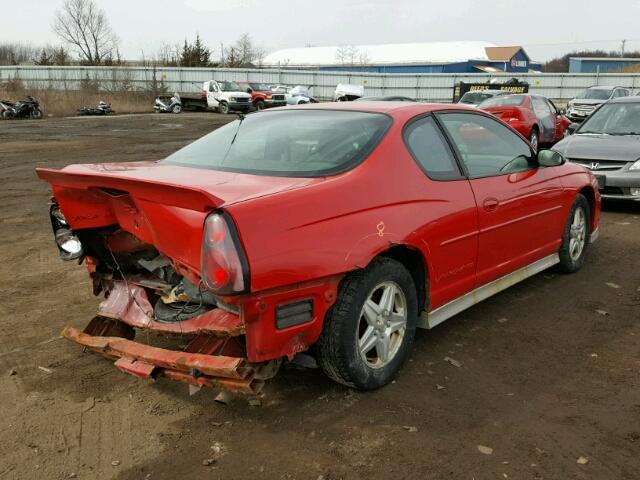 2G1WX15K729169732 - 2002 CHEVROLET MONTE CARL RED photo 4