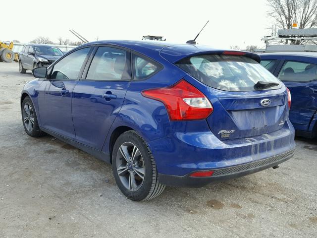 1FAHP3K26CL476759 - 2012 FORD FOCUS SE BLUE photo 3