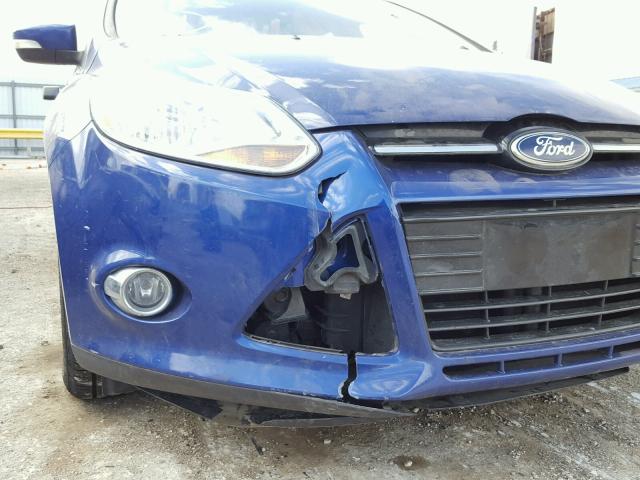 1FAHP3K26CL476759 - 2012 FORD FOCUS SE BLUE photo 9