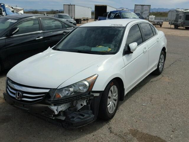 1HGCP2F34BA108075 - 2011 HONDA ACCORD LX WHITE photo 2