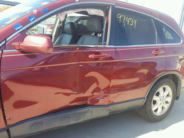 JHLRE38728C053887 - 2008 HONDA CR-V EXL RED photo 9