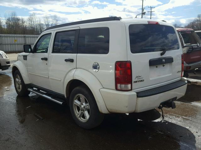 1D8GU28KX7W663251 - 2007 DODGE NITRO SXT WHITE photo 3