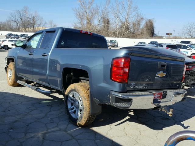 1GCVKREH2EZ214400 - 2014 CHEVROLET SILVERADO BLUE photo 3