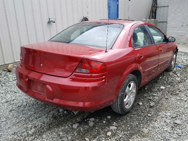 1B3EL56R72N231274 - 2002 DODGE STRATUS ES RED photo 4