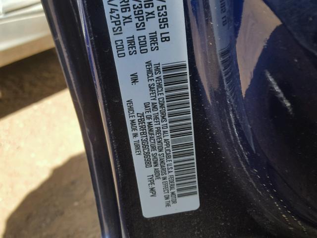 ZFBERFBT3G6C86980 - 2016 RAM PROMASTER 蓝色 照片 10