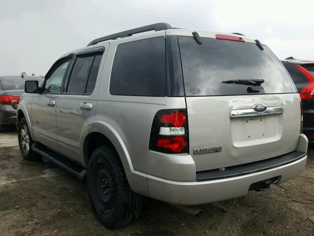 1FMEU63E57UA35118 - 2007 FORD EXPLORER X SILVER photo 3