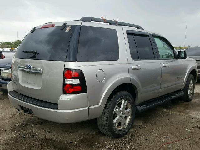 1FMEU63E57UA35118 - 2007 FORD EXPLORER X SILVER photo 4