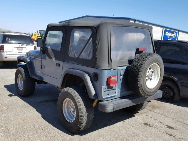 1J4FY29P4WP771084 - 1998 JEEP WRANGLER / BLUE photo 3