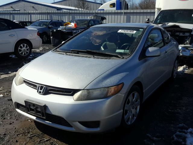 2HGFG12656H572071 - 2006 HONDA CIVIC LX SILVER photo 2