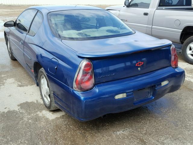 2G1WX12K539244191 - 2003 CHEVROLET MONTE CARL ლურჯი ფოტო 3