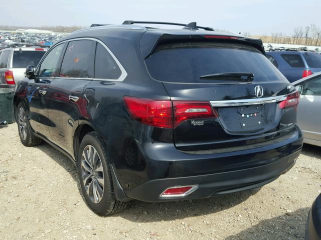 5FRYD4H62FB023876 - 2015 ACURA MDX TECHNO BLACK photo 3