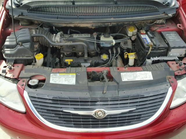 2C4GT54L83R149418 - 2003 CHRYSLER TOWN & COU RED photo 7