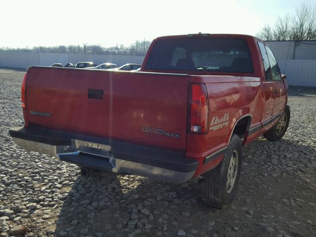 2GTEK19K9S1548001 - 1995 GMC SIERRA K15 RED photo 4