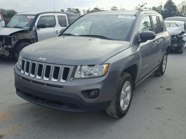 1C4NJCBA6DD169108 - 2013 JEEP COMPASS SP GRAY photo 2