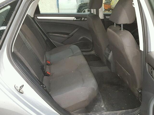 1VWAP7A3XCC090033 - 2012 VOLKSWAGEN PASSAT S ვერცხლისფერი ფოტო 6
