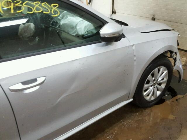 1VWAP7A3XCC090033 - 2012 VOLKSWAGEN PASSAT S ვერცხლისფერი ფოტო 9