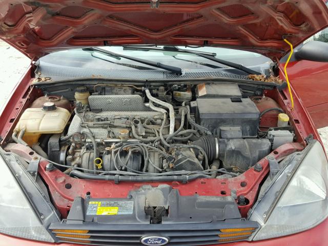 1FAHP35Z94W200956 - 2004 FORD FOCUS ZTW RED photo 7