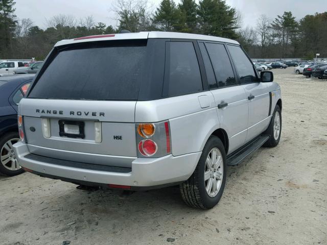 SALMF11445A182433 - 2005 LAND ROVER RANGE ROVE GRAY photo 4