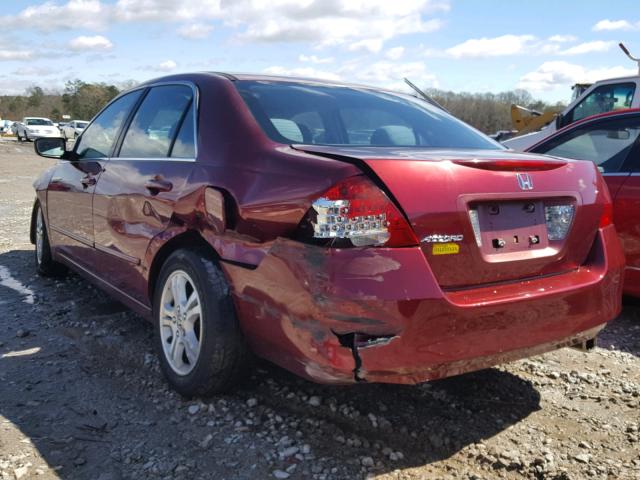 1HGCM56316A013912 - 2006 HONDA ACCORD SE RED photo 3