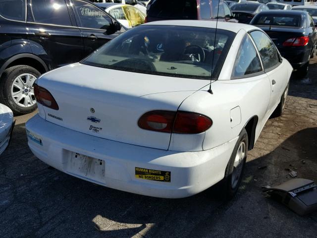 1G1JC124317213530 - 2001 CHEVROLET CAVALIER WHITE photo 4