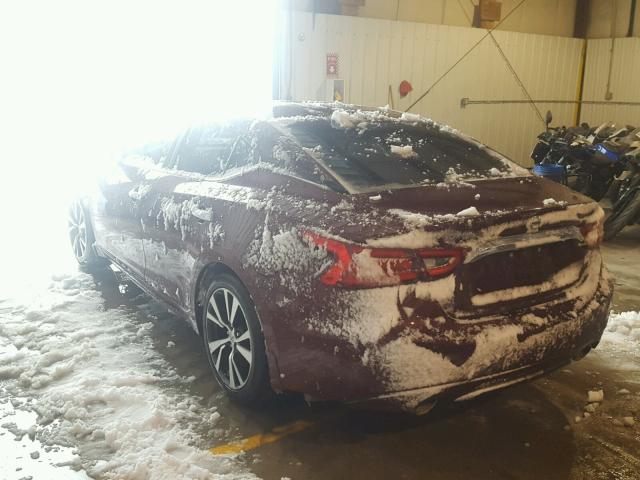 1N4AA6AP3HC409674 - 2017 NISSAN MAXIMA 3.5 RED photo 3