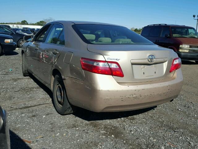 4T1BE46K49U821243 - 2009 TOYOTA CAMRY BASE GOLD photo 3