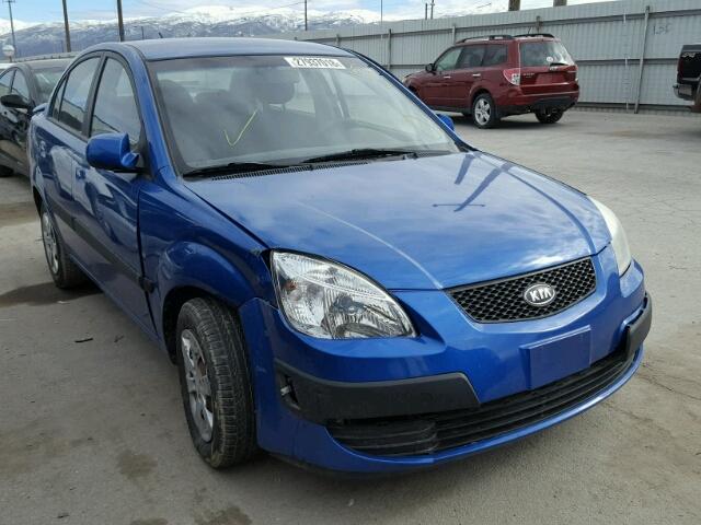 KNADE123586426613 - 2008 KIA RIO BASE BLUE photo 1