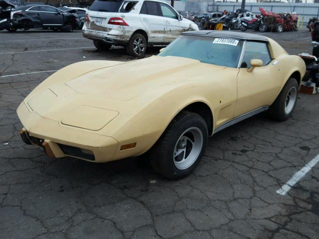 00001Z37L7S425819 - 1977 CHEVROLET CORVETTE TAN photo 2