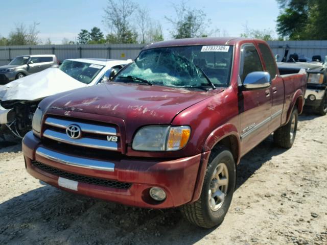 5TBRT34143S433401 - 2003 TOYOTA TUNDRA ACC RED photo 2