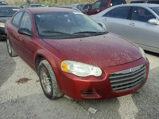 1C3EL46X84N417145 - 2004 CHRYSLER SEBRING LX RED photo 1