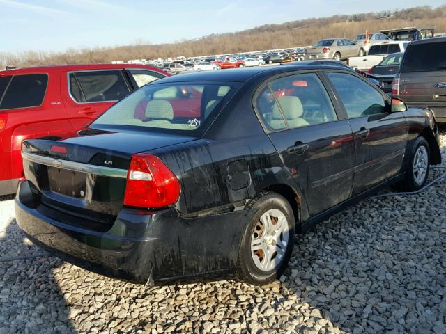 1G1ZS51F86F288656 - 2006 CHEVROLET MALIBU LS 黑色 照片 4
