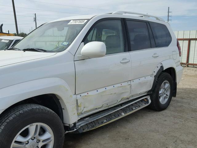 JTJBT20X470143422 - 2007 LEXUS GX 470 WHITE photo 9